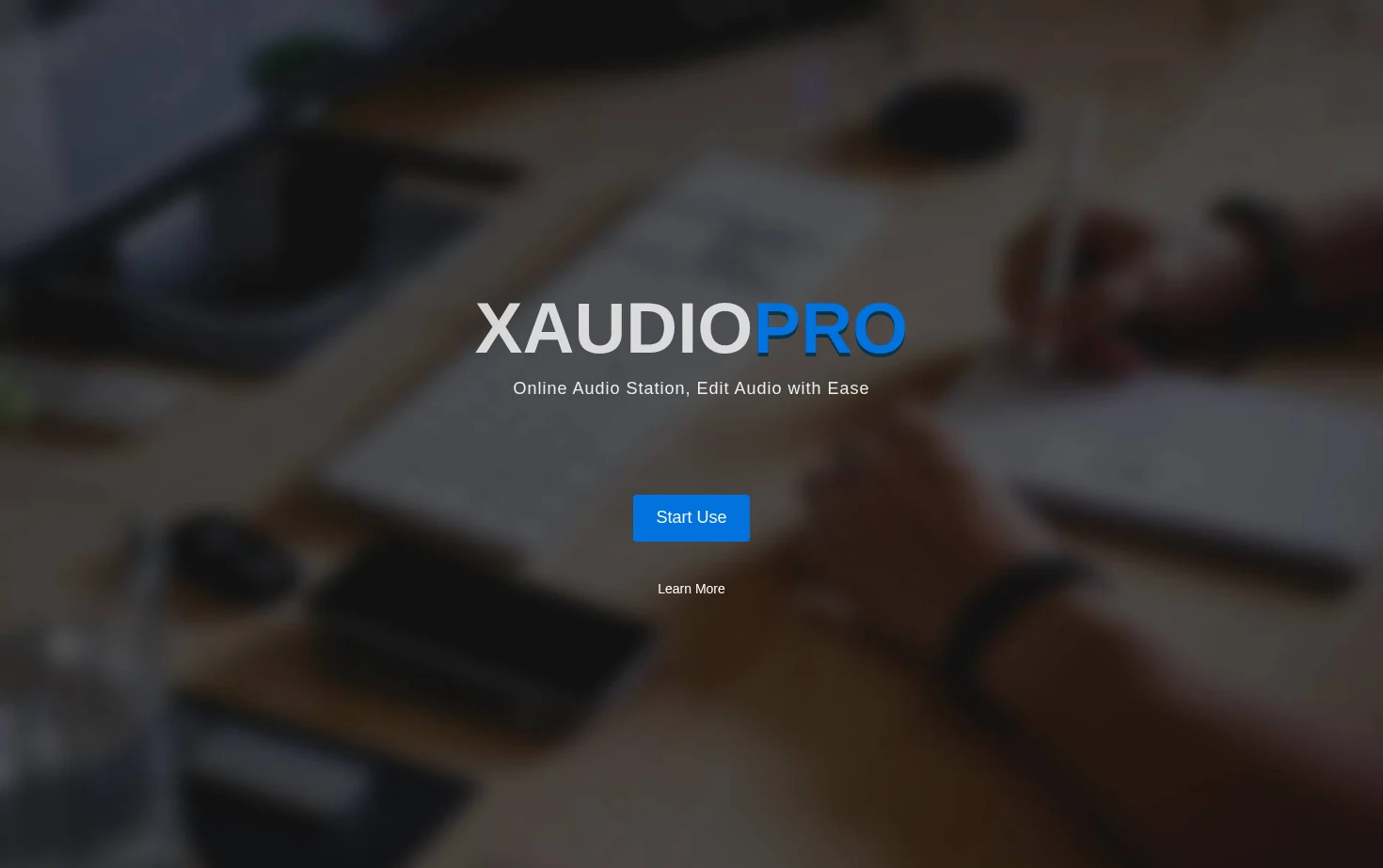XAudioPro 页面快照